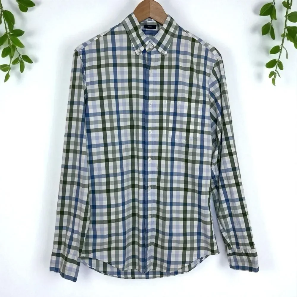 J. Crew Slim Flex Washed Button Down Shirt in Plaid